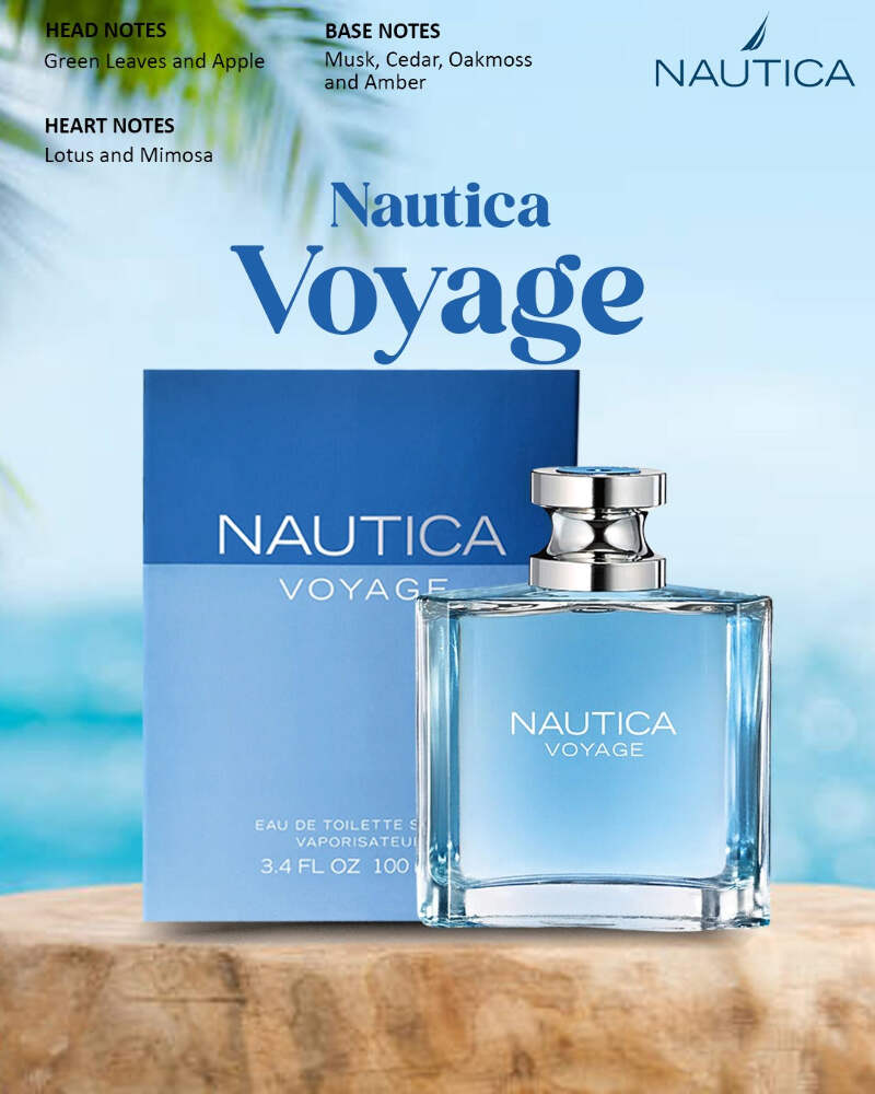 NAUTICA VOYAGE EDT VAPORISATEUR 3.4 OZ/100ML